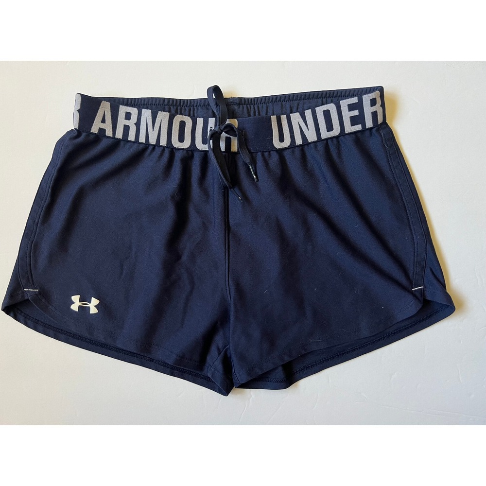 UNDER ARMOUR - Women's Navy Blue HeatGear Loose Shorts - Size X-Small - XS